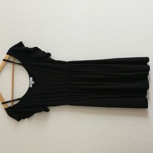 The Vanity Room Black Short Sleeved Dress Size S